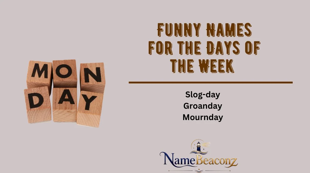 Funny Names for the Days of the Week