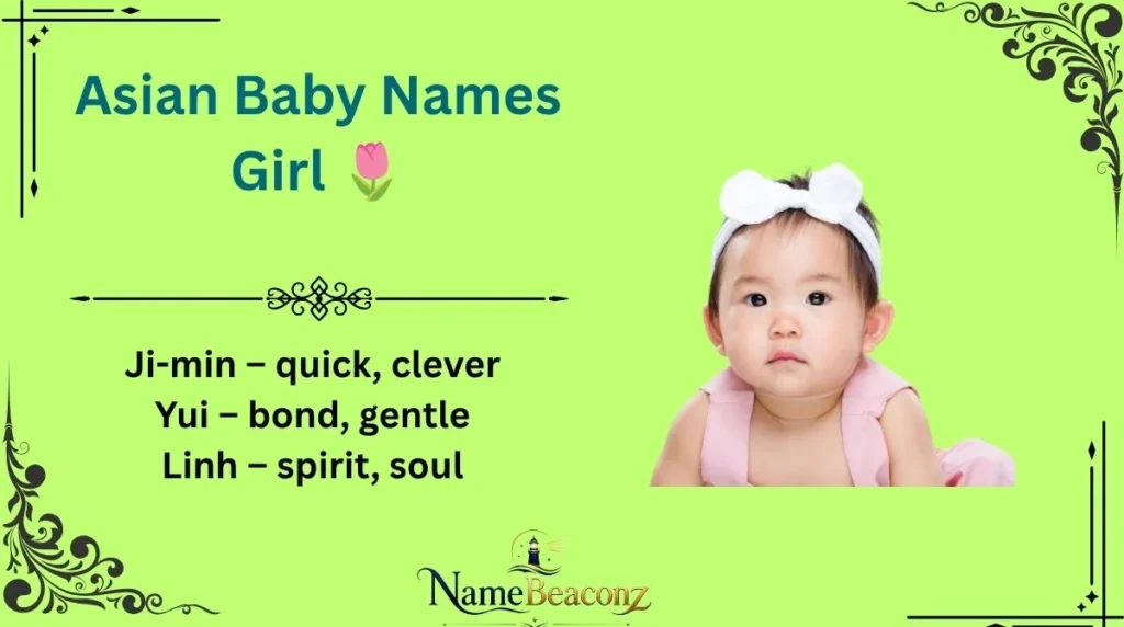 Asian Baby Names Girl 🌷
