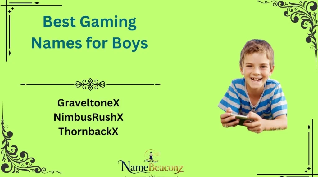 Best Gaming Names for Boys