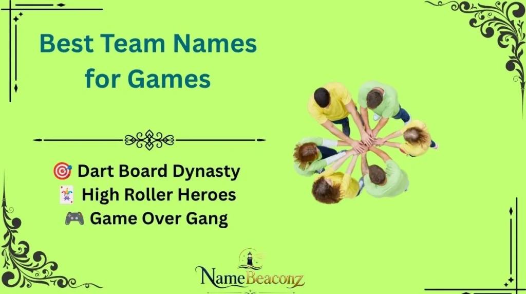Best Team Names for Games