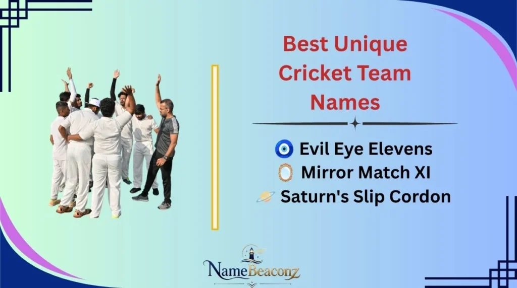 Best Unique Cricket Team Names