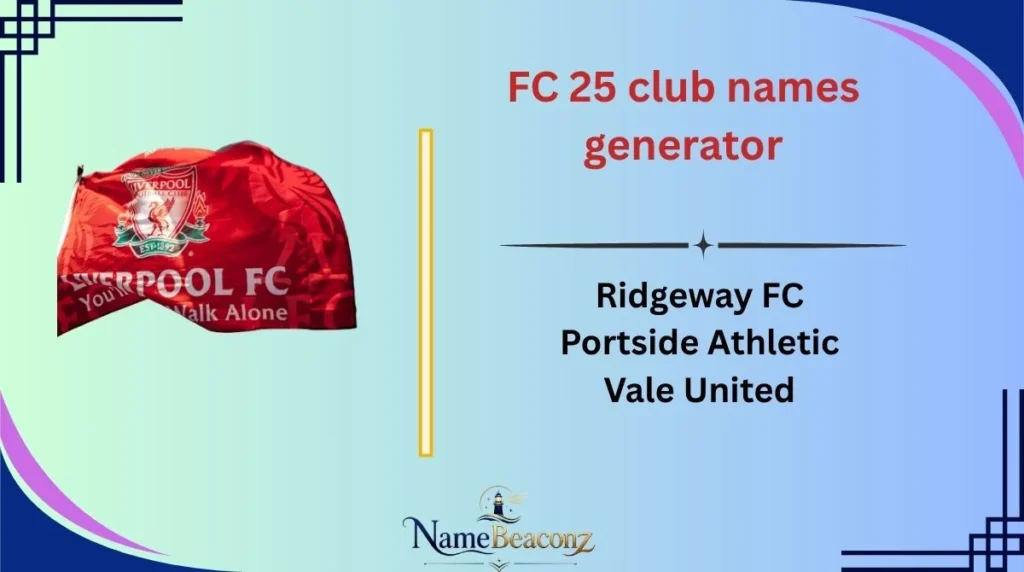 FC 25 club names generator