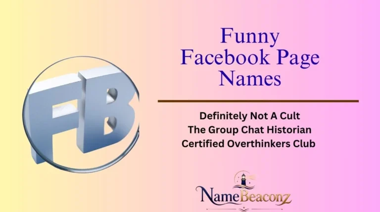 Funny Facebook Page Names