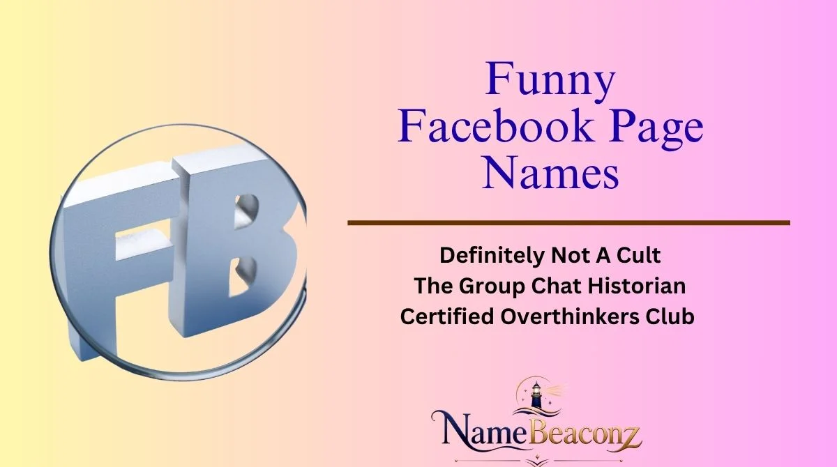 Funny Facebook Page Names