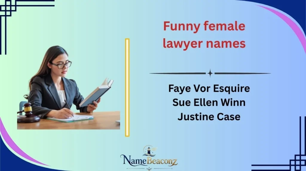 Funny female lawyer names