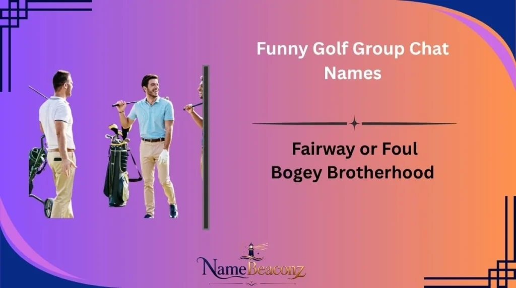 Funny Golf Group Chat Names