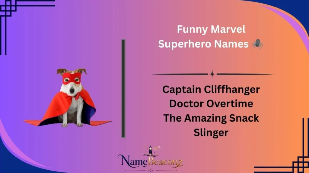Funny Marvel Superhero Names π·οΈ