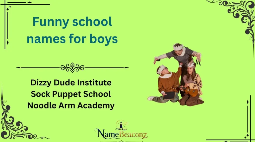 Funny school names for boys
