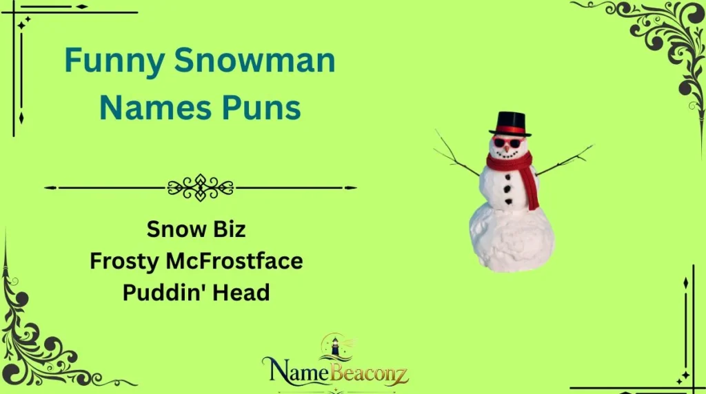 Funny Snowman Names Puns
