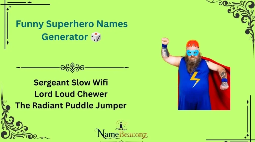 Funny Superhero Names Generator π²