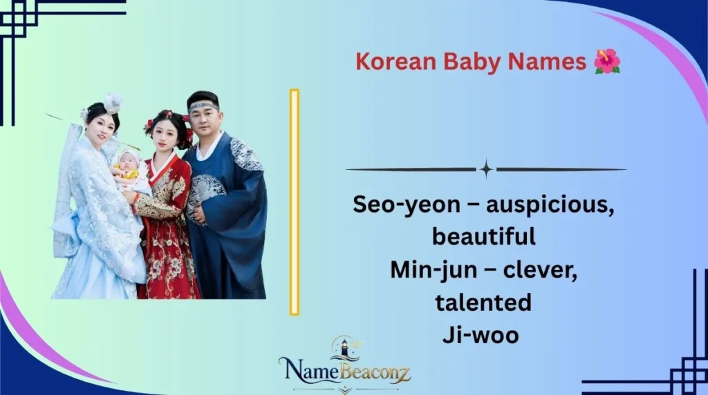 Korean Baby Names 🌺