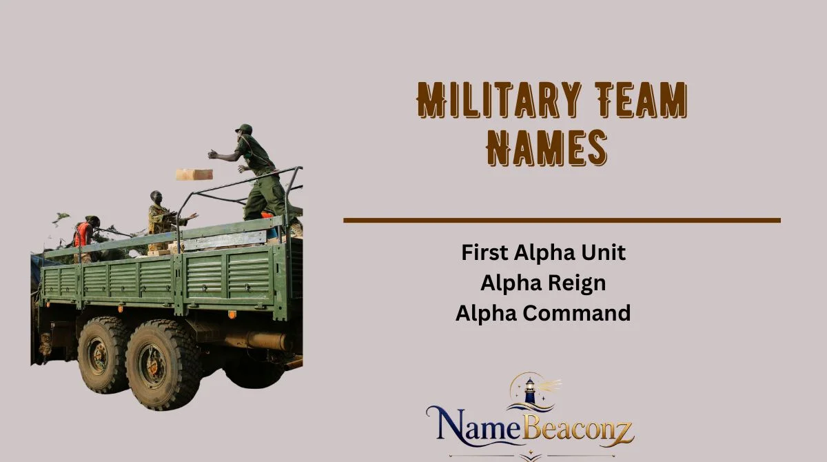 Military Team Names