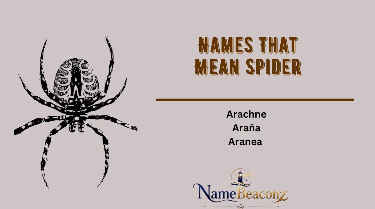 Names That Mean Spider