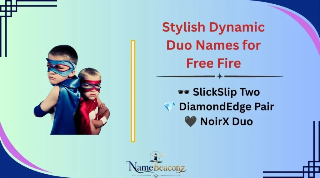 Stylish Dynamic Duo Names for Free Fire