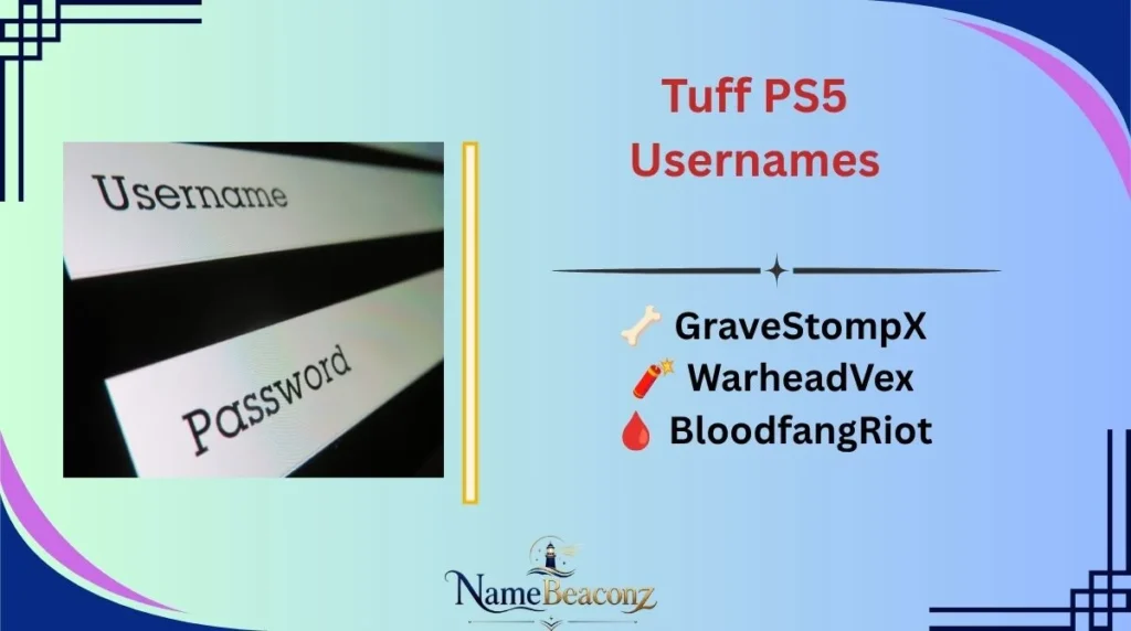 Tuff PS5 Usernames
