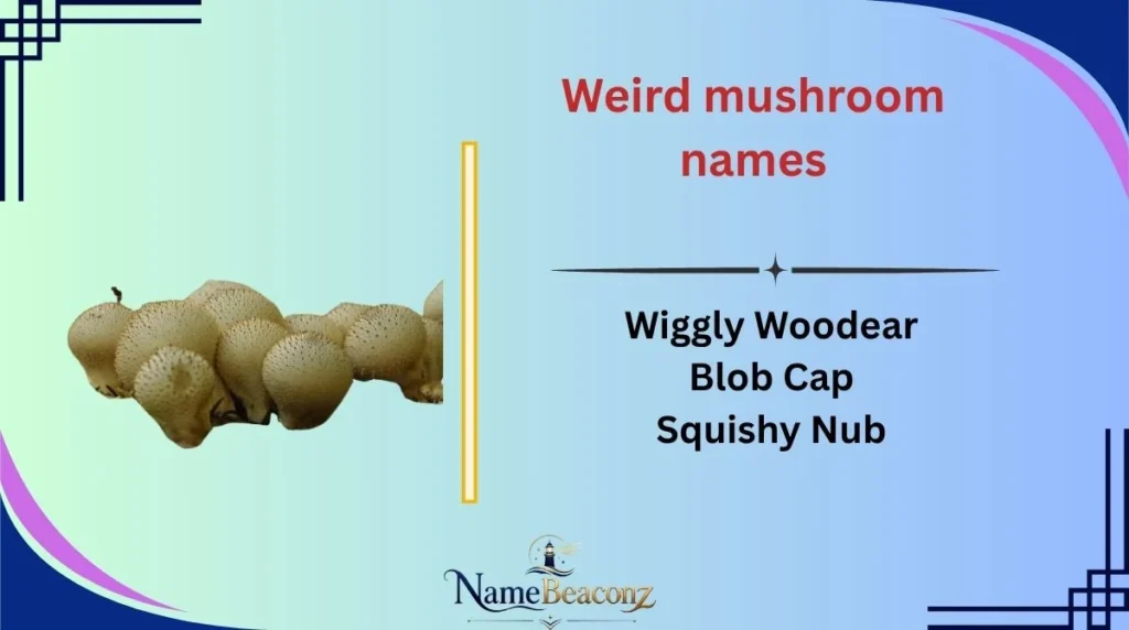 Weird mushroom names