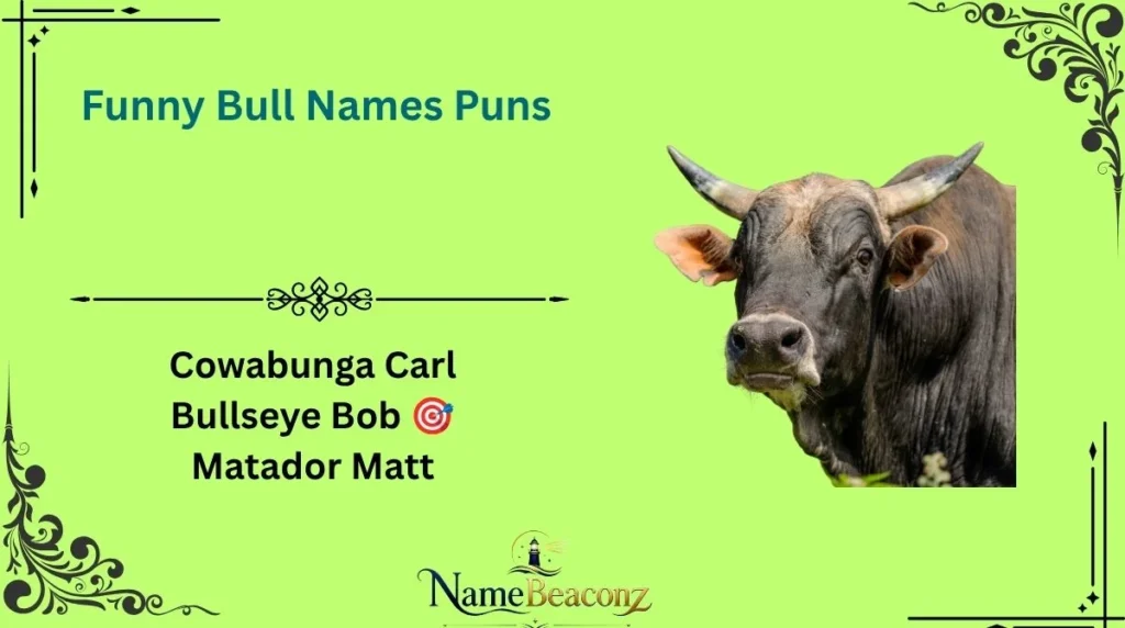 Funny Bull Names Puns