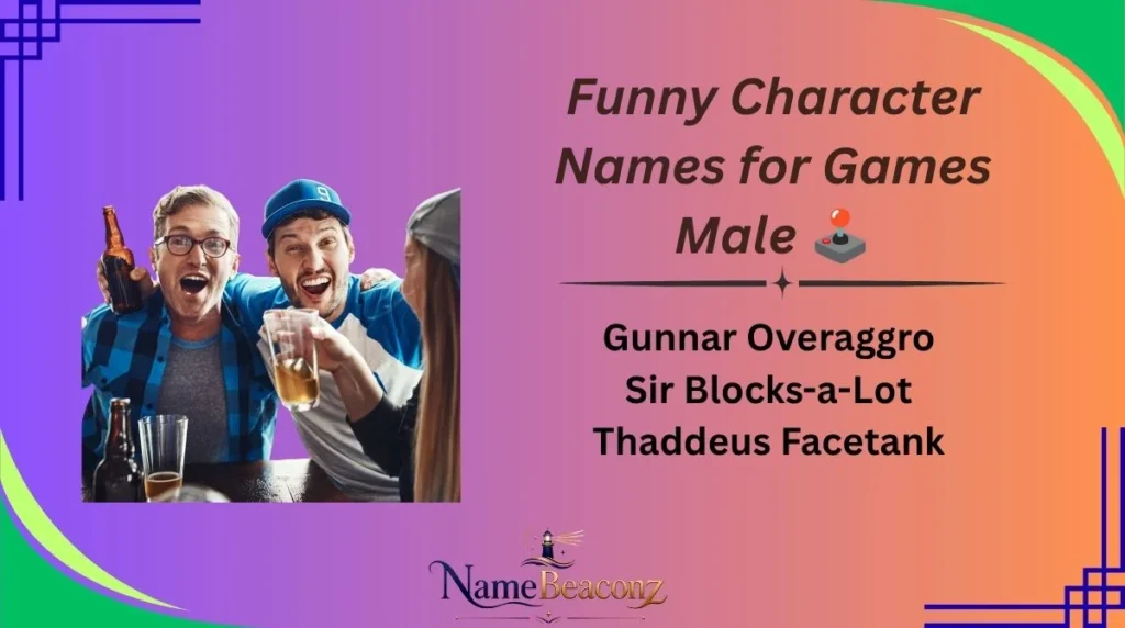 Funny Character Names for Games Male 🕹️