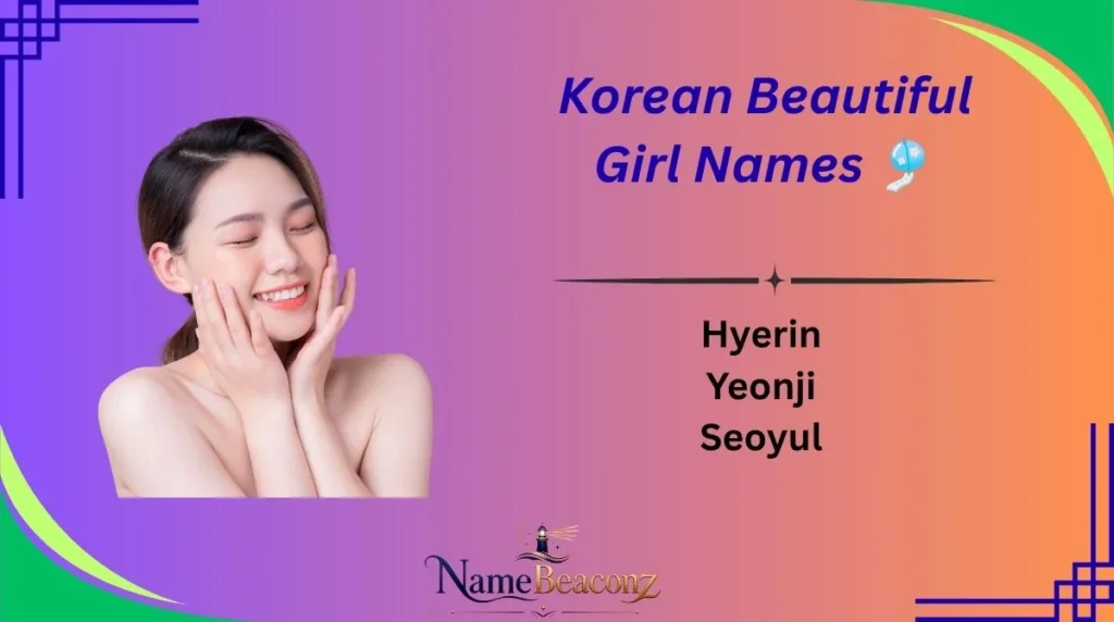 Korean Beautiful Girl Names 🎐