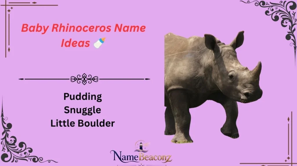 Baby Rhinoceros Name Ideas ๐ผ