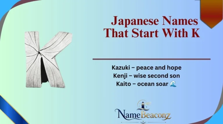 Japanese Names That Start With K