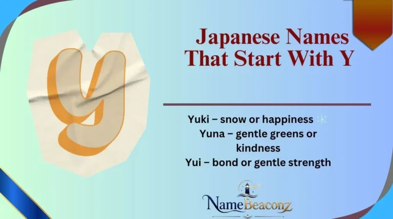 Japanese Names That Start With Y