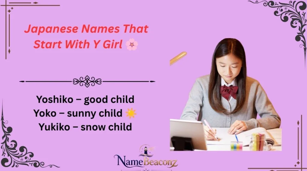 Japanese Names That Start With Y Girl 🌸