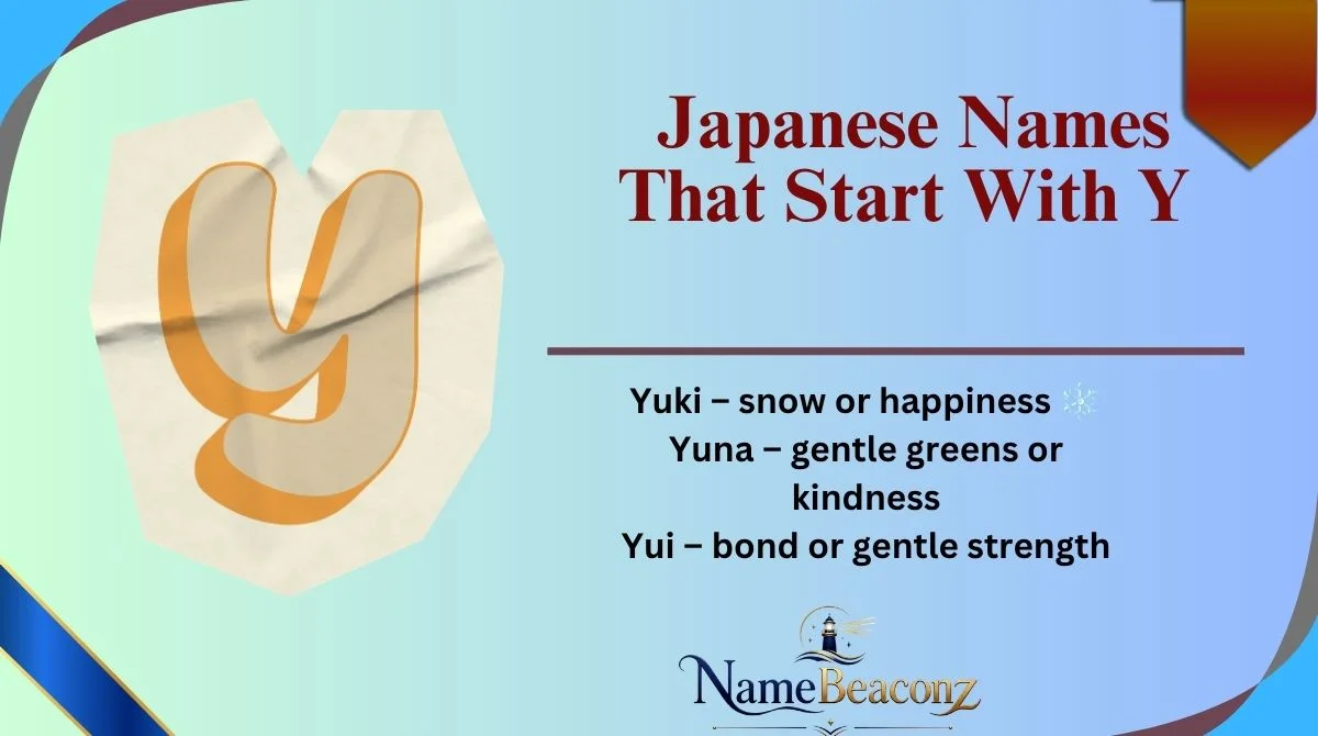 Japanese Names That Start With Y