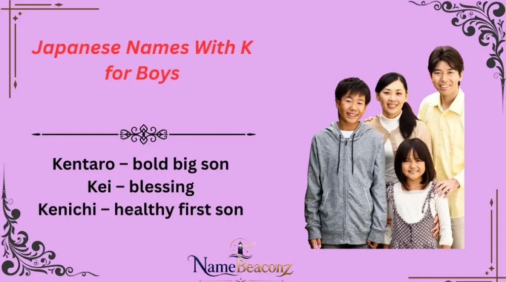 Japanese Names With K for Boys