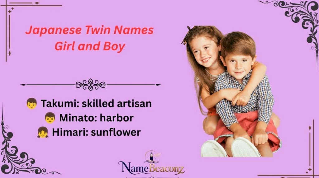Japanese Twin Names Girl and Boy