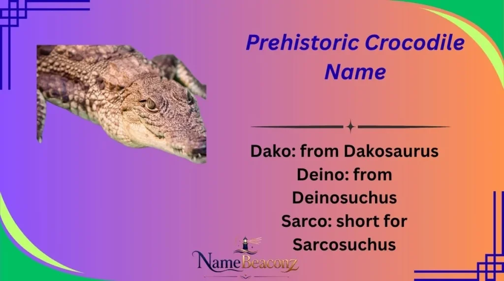 Prehistoric Crocodile Name